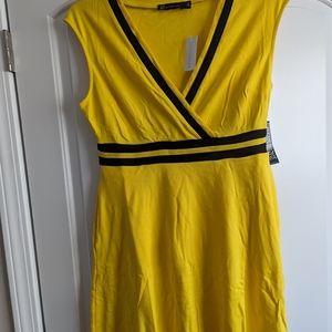 Color block wrap dress